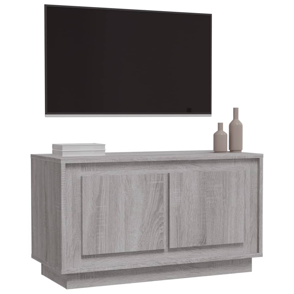 vidaXL TV omarica siva sonoma 80x35x45 cm inženirski les