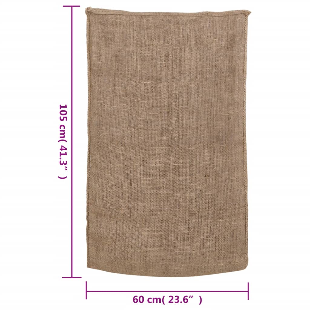 vidaXL Vreče iz jute 30 kosov 60x105 cm 100 % juta 220 gsm