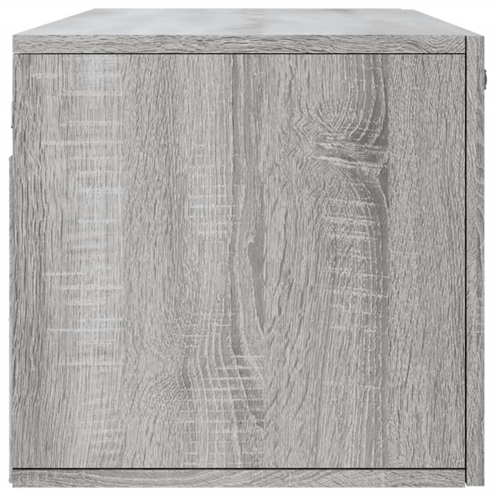 vidaXL Stenska omarica siva sonoma 100x36,5x35 cm inženirski les