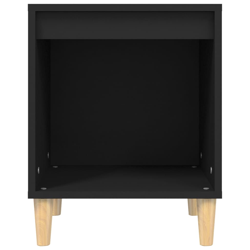 vidaXL Nočna omarica 2 kosa črna 40x35x50 cm