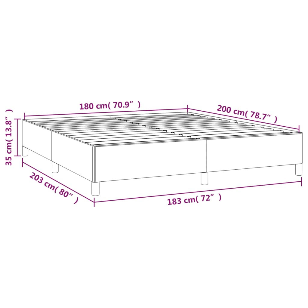 vidaXL Box spring postelja z vzmetnico modra 180x200 cm blago