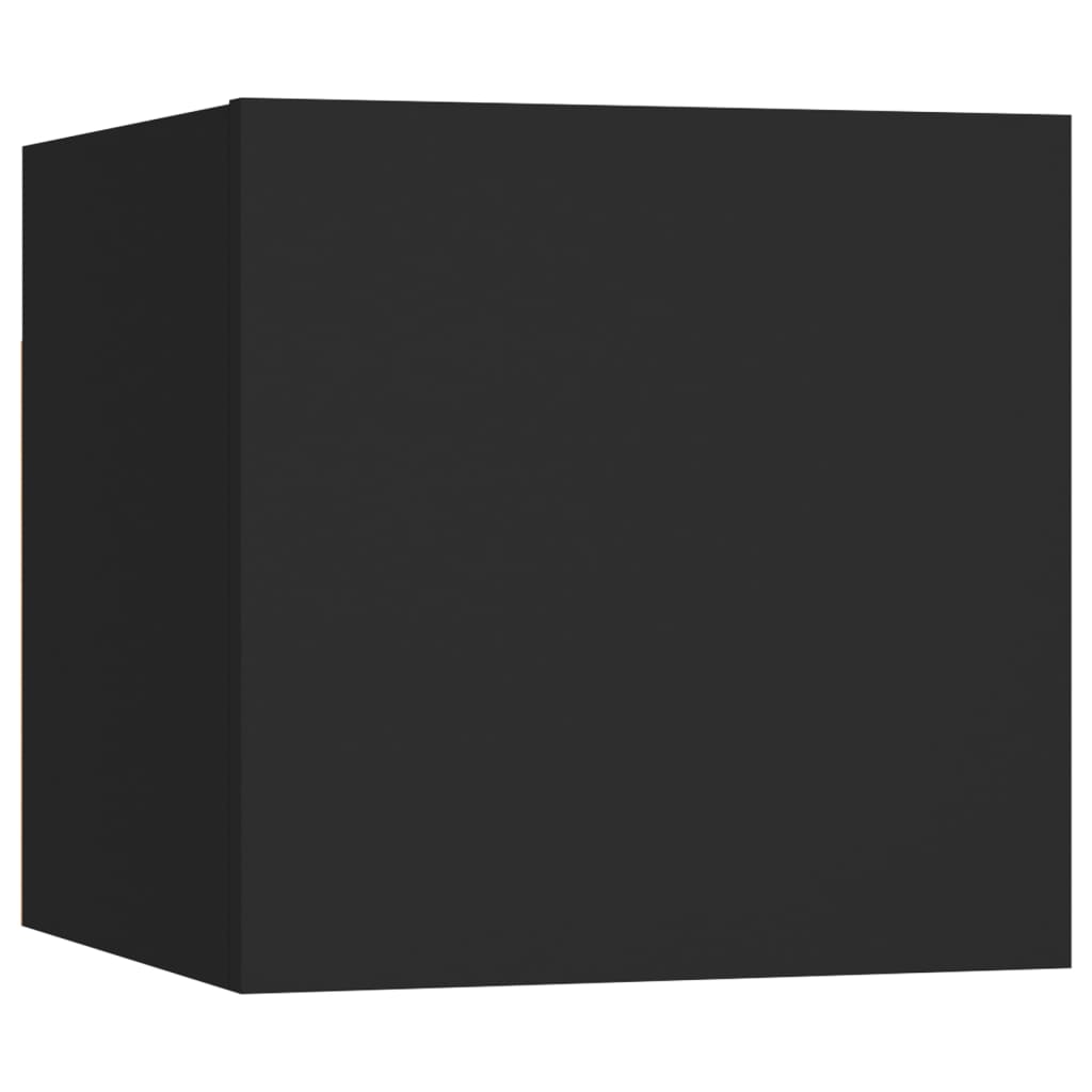 vidaXL Stenske TV omarice 2 kosa črne 30,5x30x30 cm