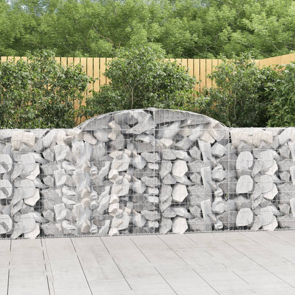 vidaXL Obokane gabion košare 13kosov 300x30x100/120cm pocinkano železo