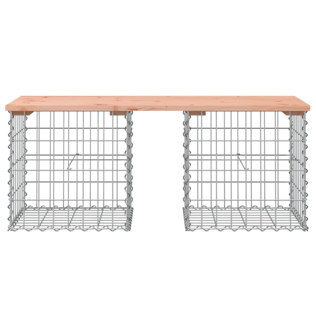 vidaXL Vrtna klop gabion 103x44x42 cm trden les douglas