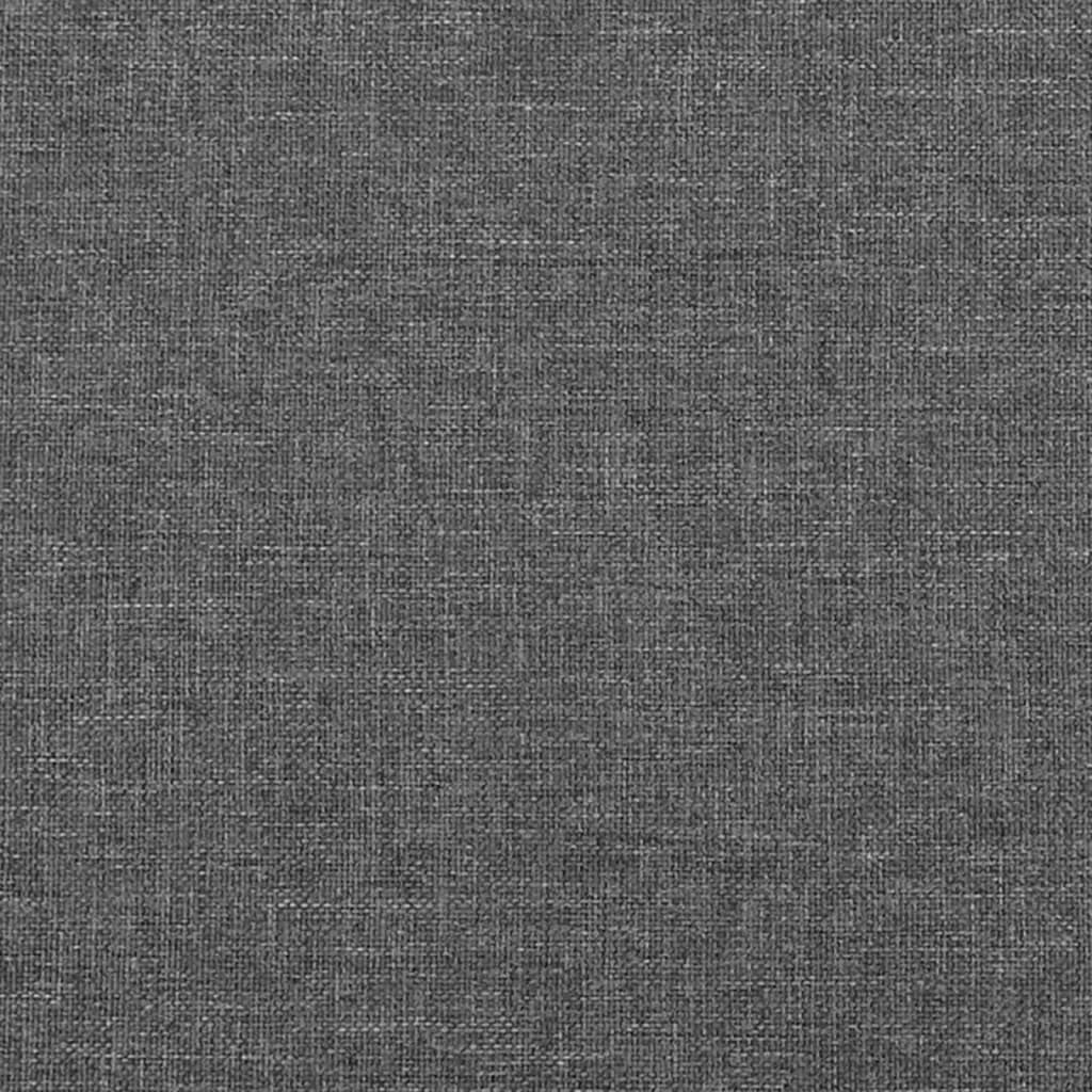 vidaXL Vzglavje z ušesi temno sivo 183x23x78/88 cm blago