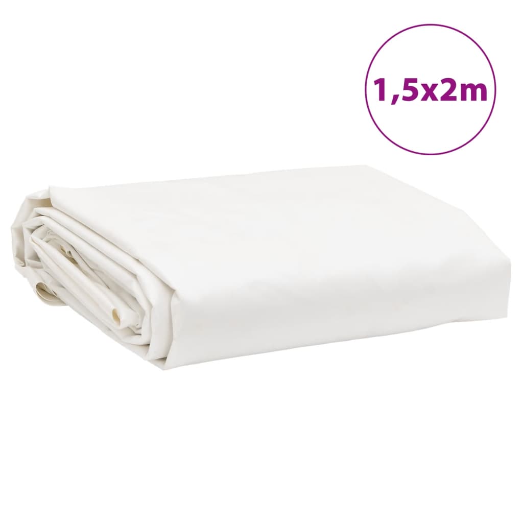 vidaXL Ponjava bela 1,5x2 m 650 g/m²