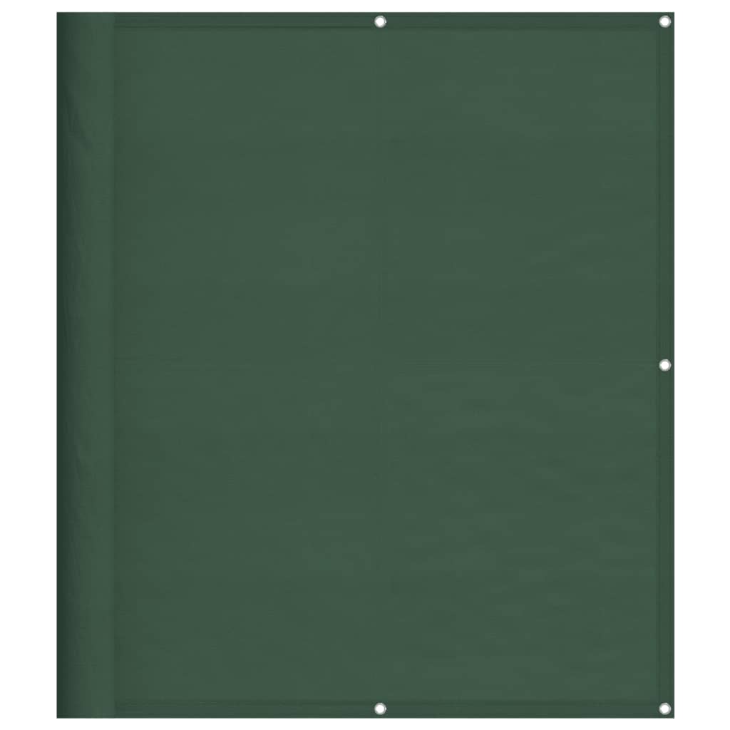 vidaXL Balkonsko platno zeleno 120x800 cm 100 % poliestrski oxford