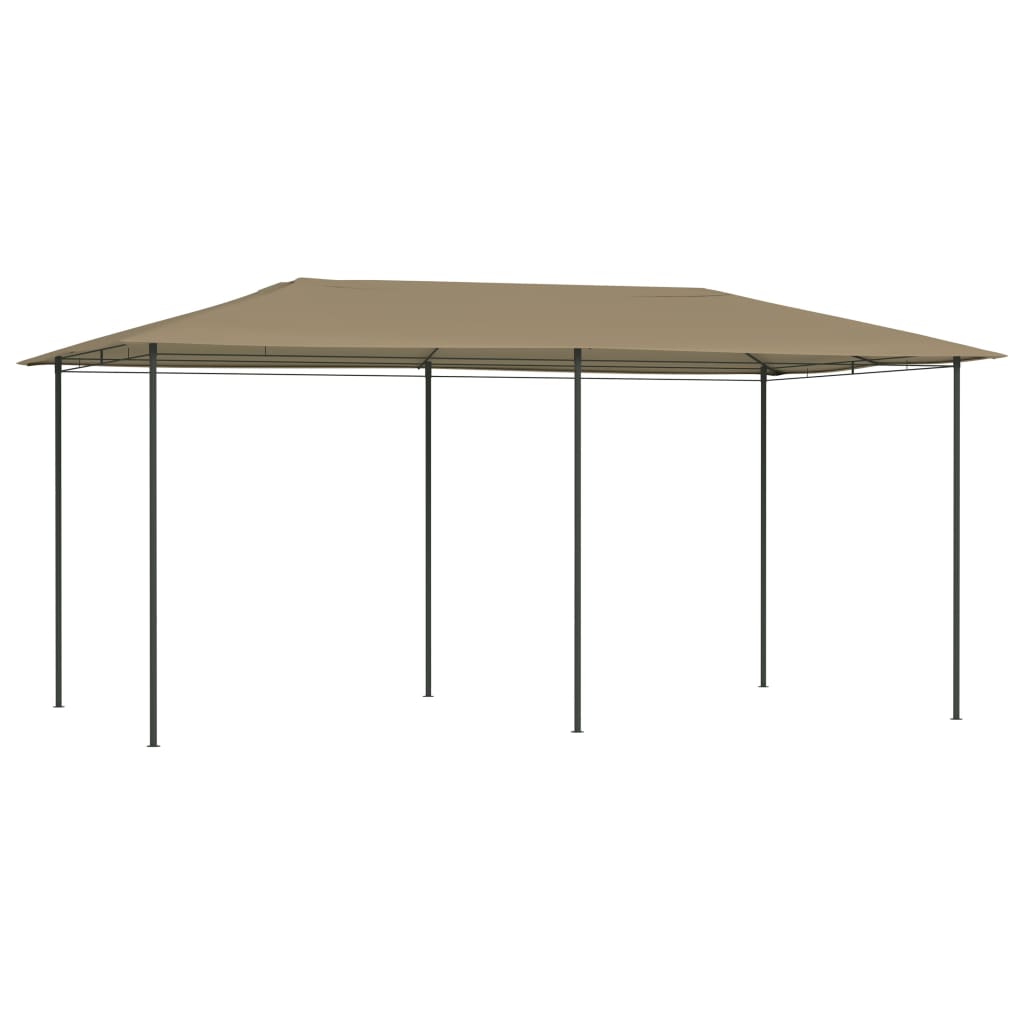 vidaXL Paviljon 2,98x5,3x2,59 m taupe 160 g/m²