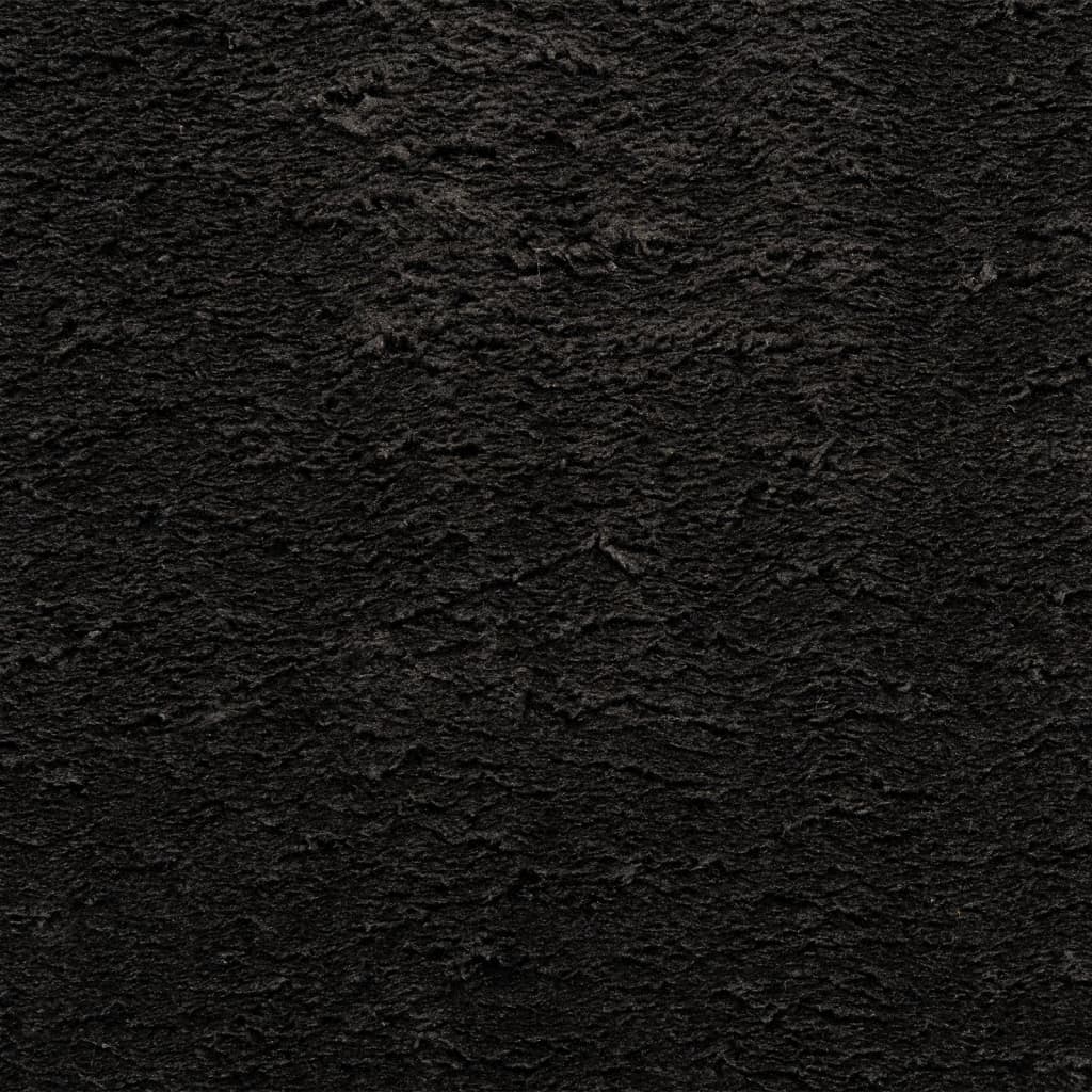 vidaXL Preproga HUARTE kratka vlakna mehka in pralna črna 120x170 cm