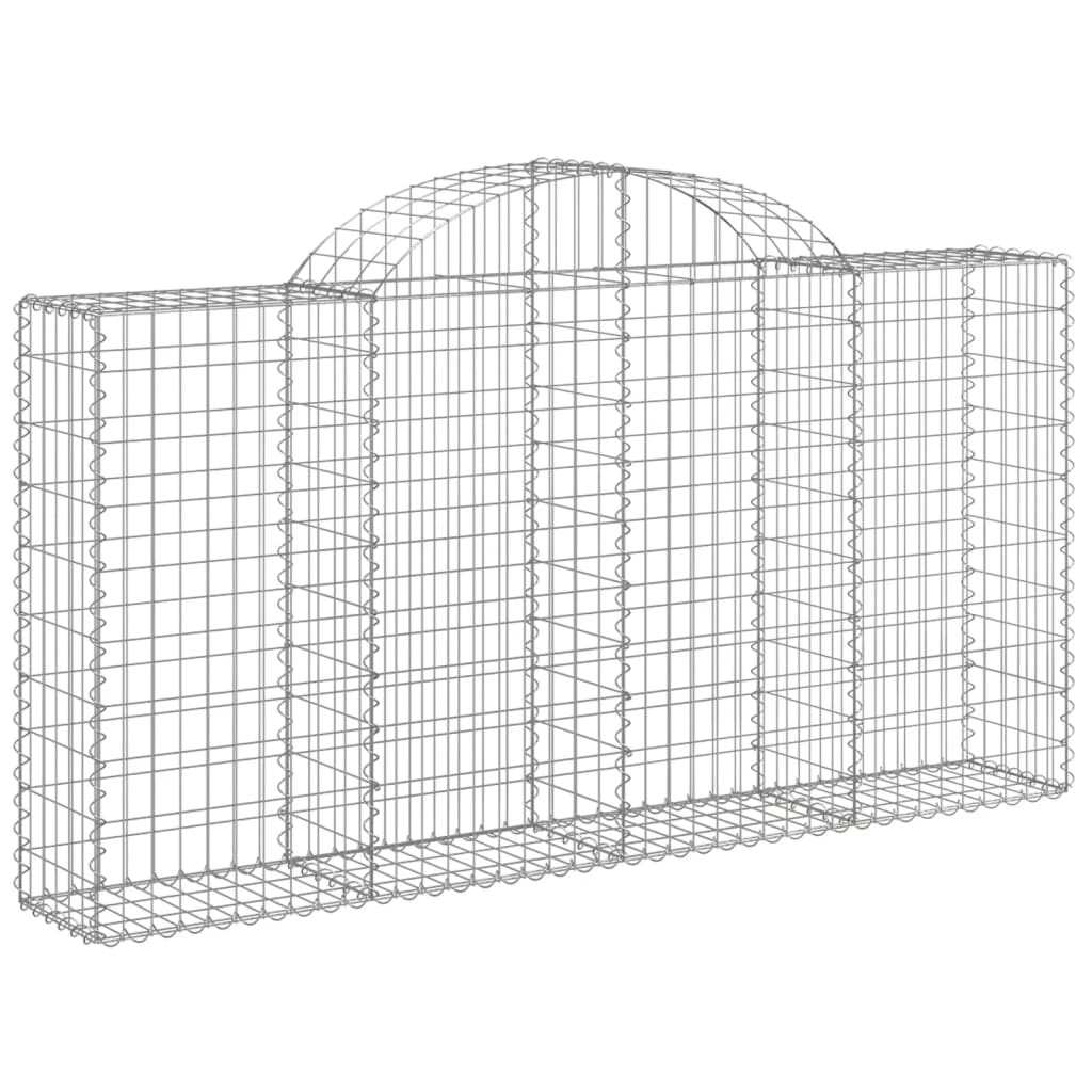 vidaXL Obokane gabion košare 40kosi 200x30x100/120 cm pocinkano železo