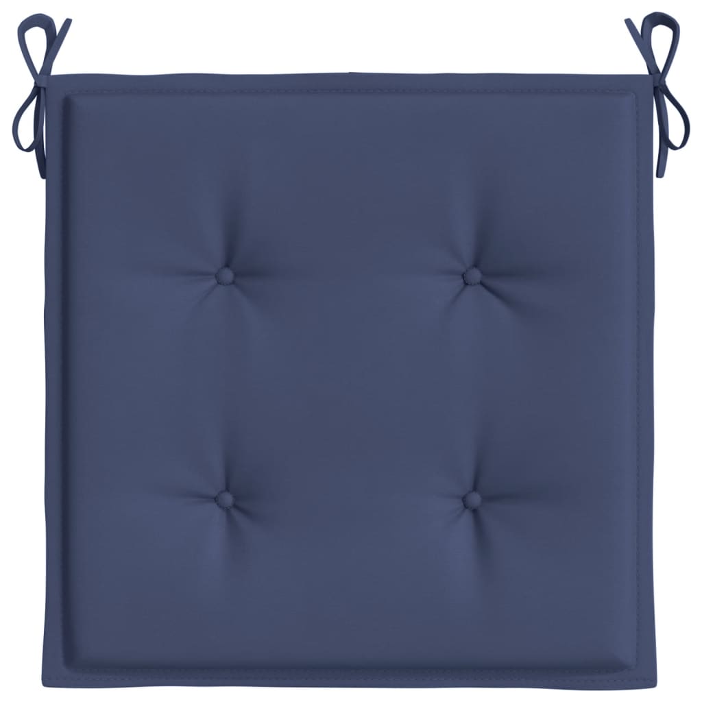 vidaXL Blazine za kavč iz palet 2 kosa mornarsko modre 40x40x3 cm