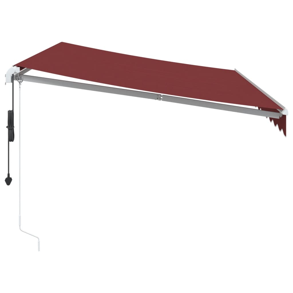 vidaXL Avtomatsko zložljiva tenda z LED bordo 350x250 cm