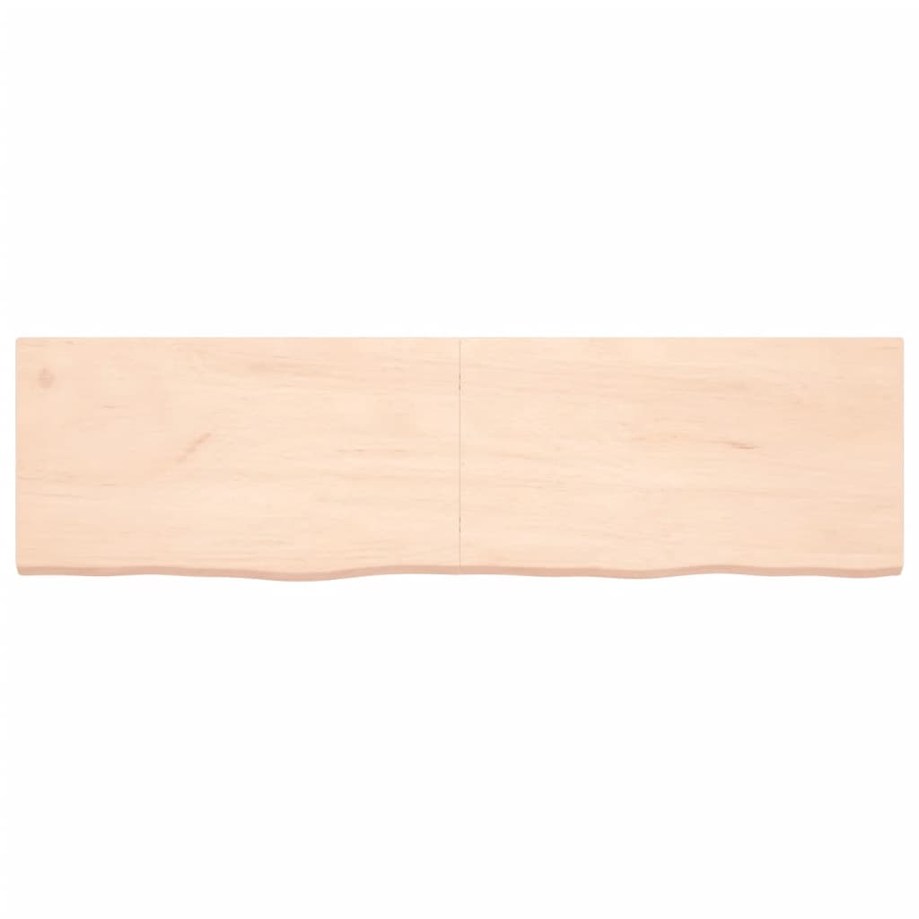 vidaXL Kopalniški pult 180x50x(2-4) cm neobdelan trden les