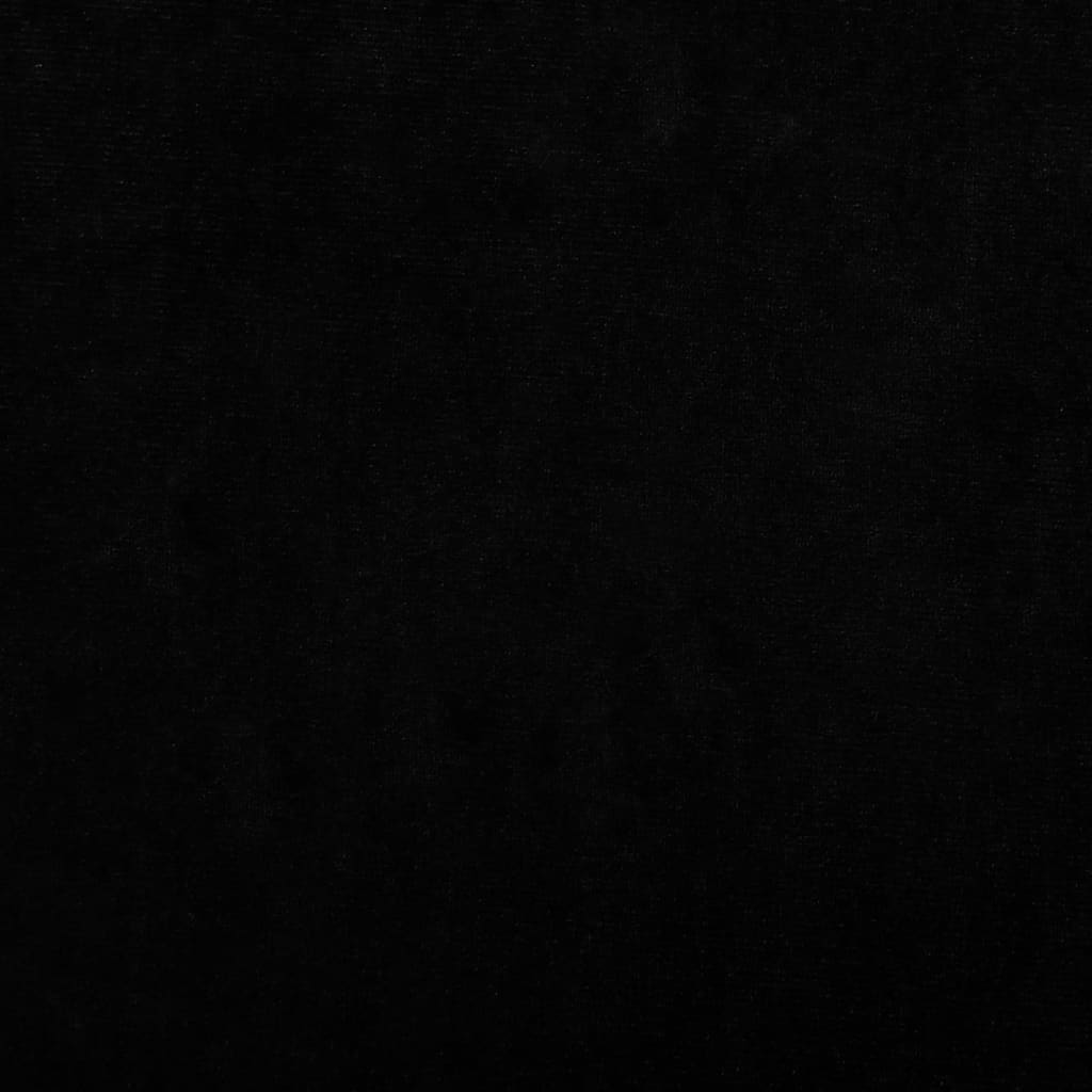 vidaXL Pasja postelja črna 70x45x33 cm žamet