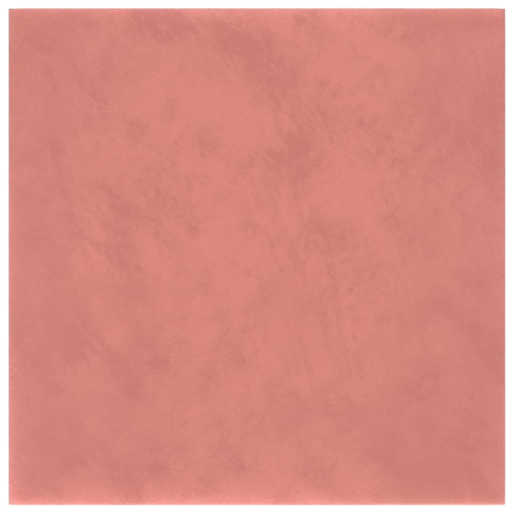 vidaXL Stenski paneli 12 kosov roza 30x30 cm žamet 1,08 m²