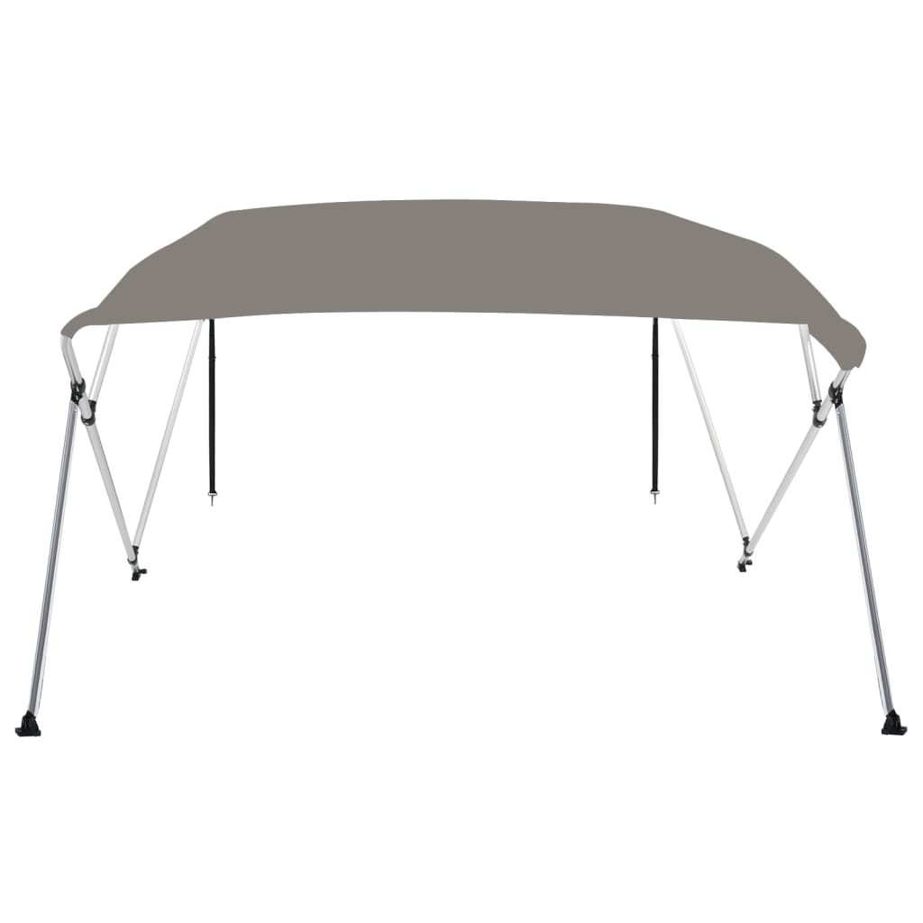 vidaXL Bimini tenda s 4 loki siva 243x180x137 cm