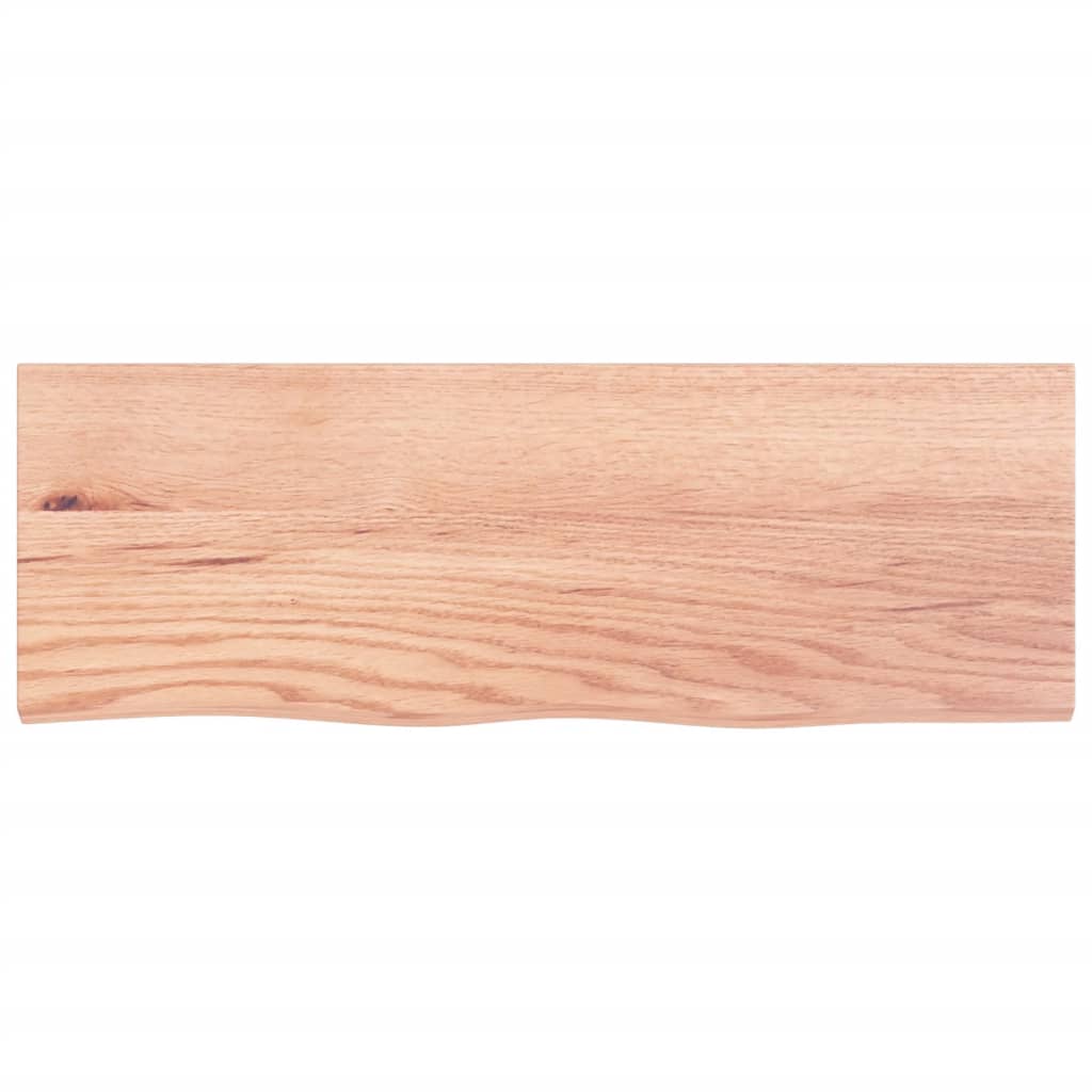 vidaXL Kopalniški pult svetlo rjav 80x30x(2-6) cm obdelan trden les