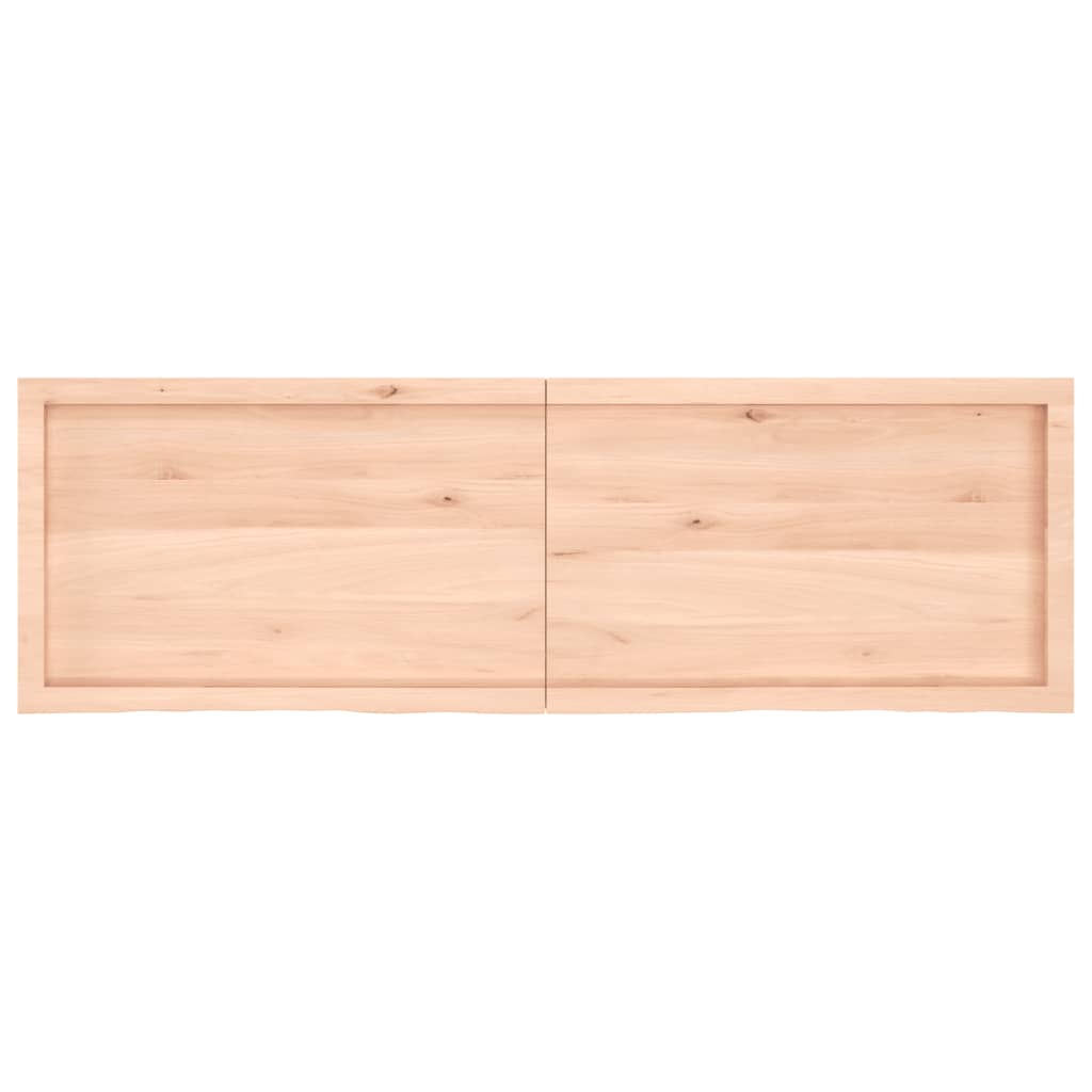 vidaXL Kopalniški pult 160x50x(2-6) cm neobdelan trden les