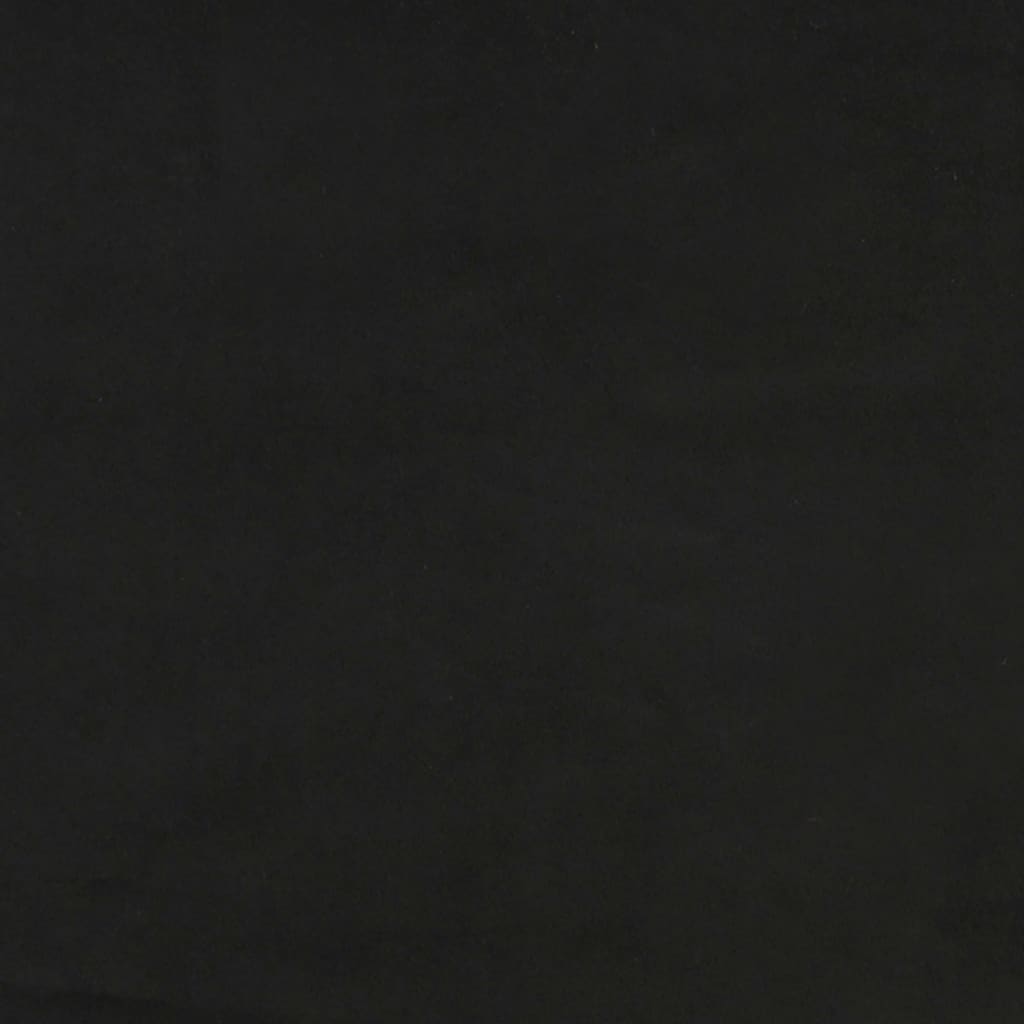 vidaXL Posteljni okvir črna 160x200 cm žamet