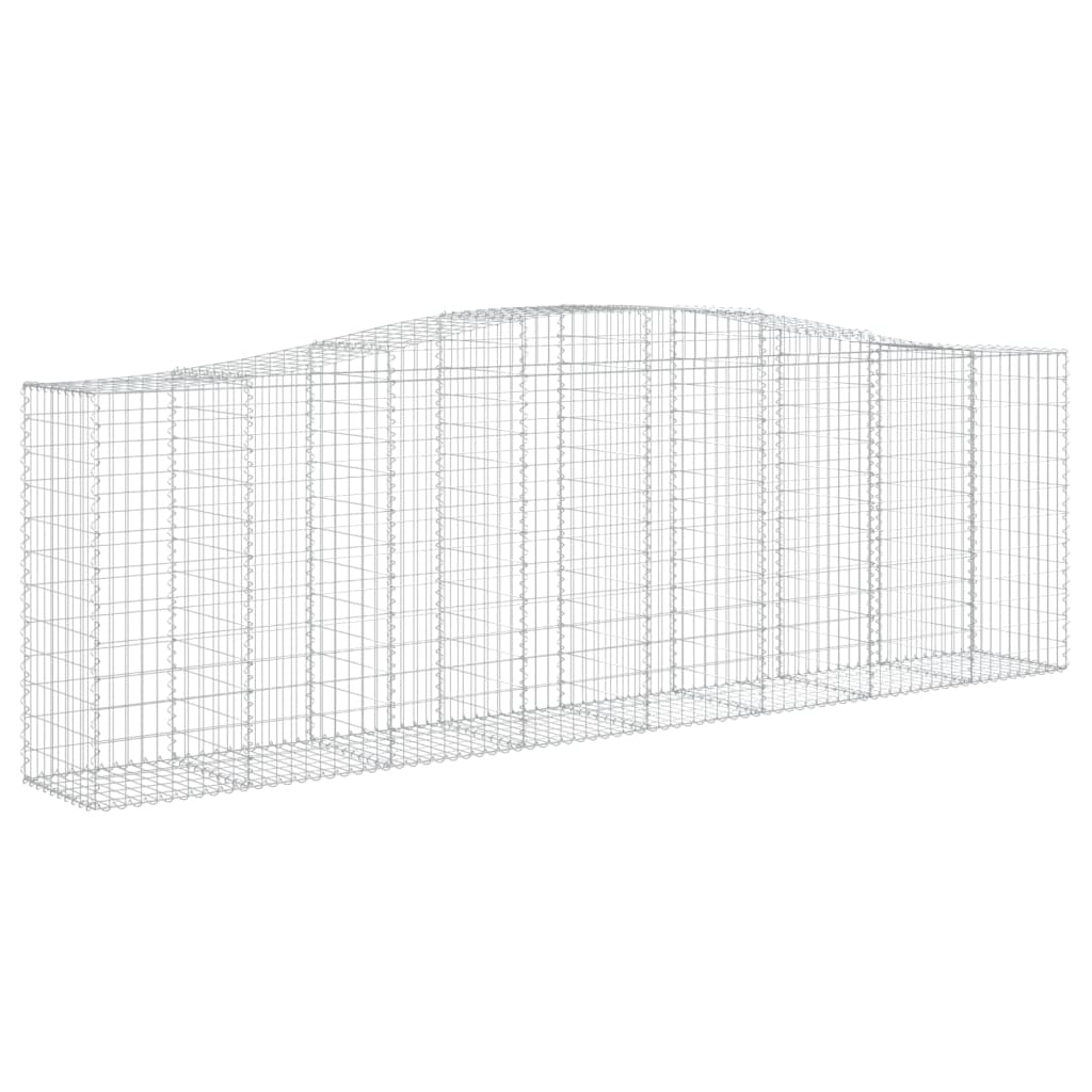 vidaXL Obokane gabion košare 3 kosi 400x50x120/140 cm pocinkano železo