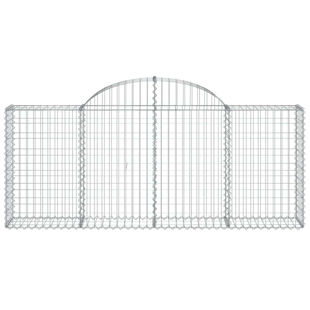 vidaXL Obokane gabion košare 6 kosov 200x30x80/100 cm pocinkano železo