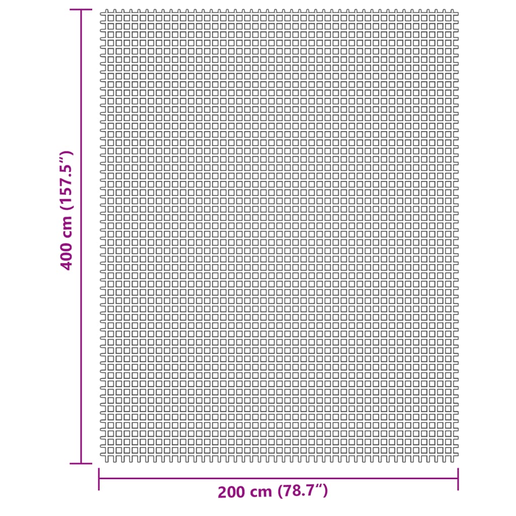 vidaXL Podloga za kampiranje krem 4x2 m