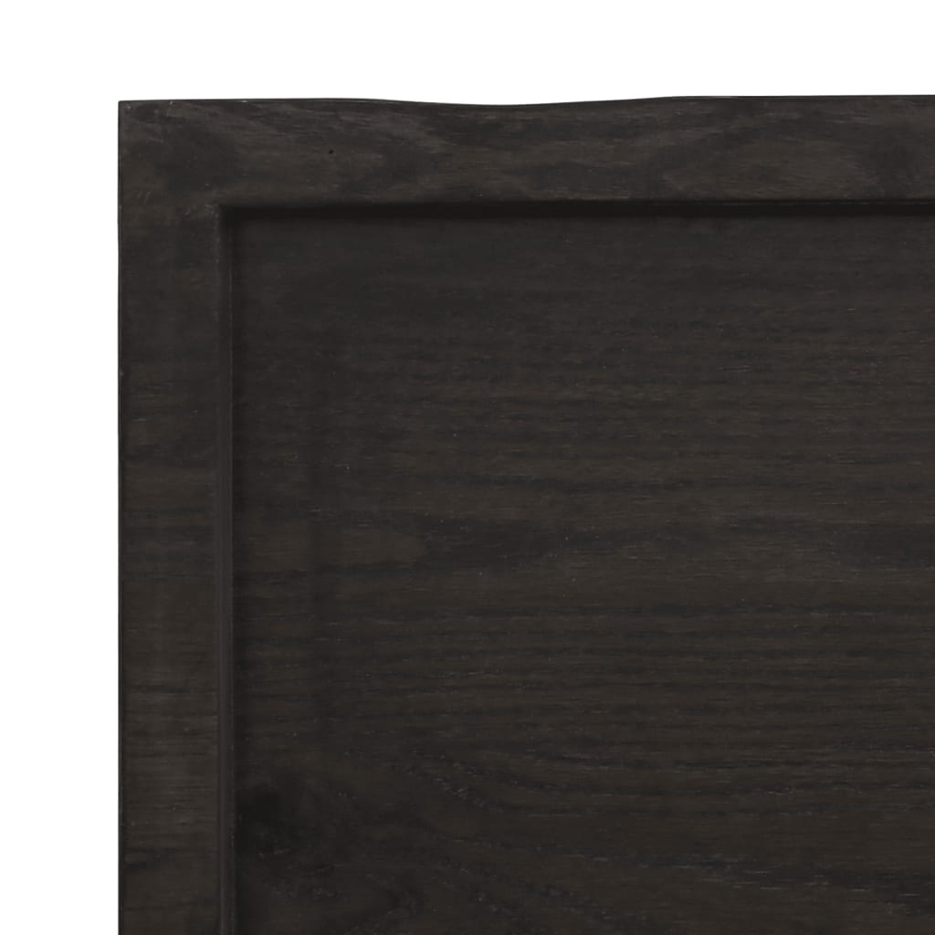 vidaXL Kopalniški pult temno rjav 80x30x(2-6) cm obdelan trden les