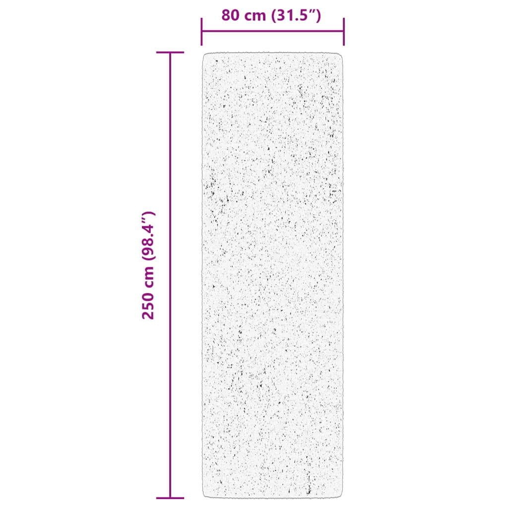 vidaXL Preproga ARBIZU notranja in zunanja vintage 80x250 cm