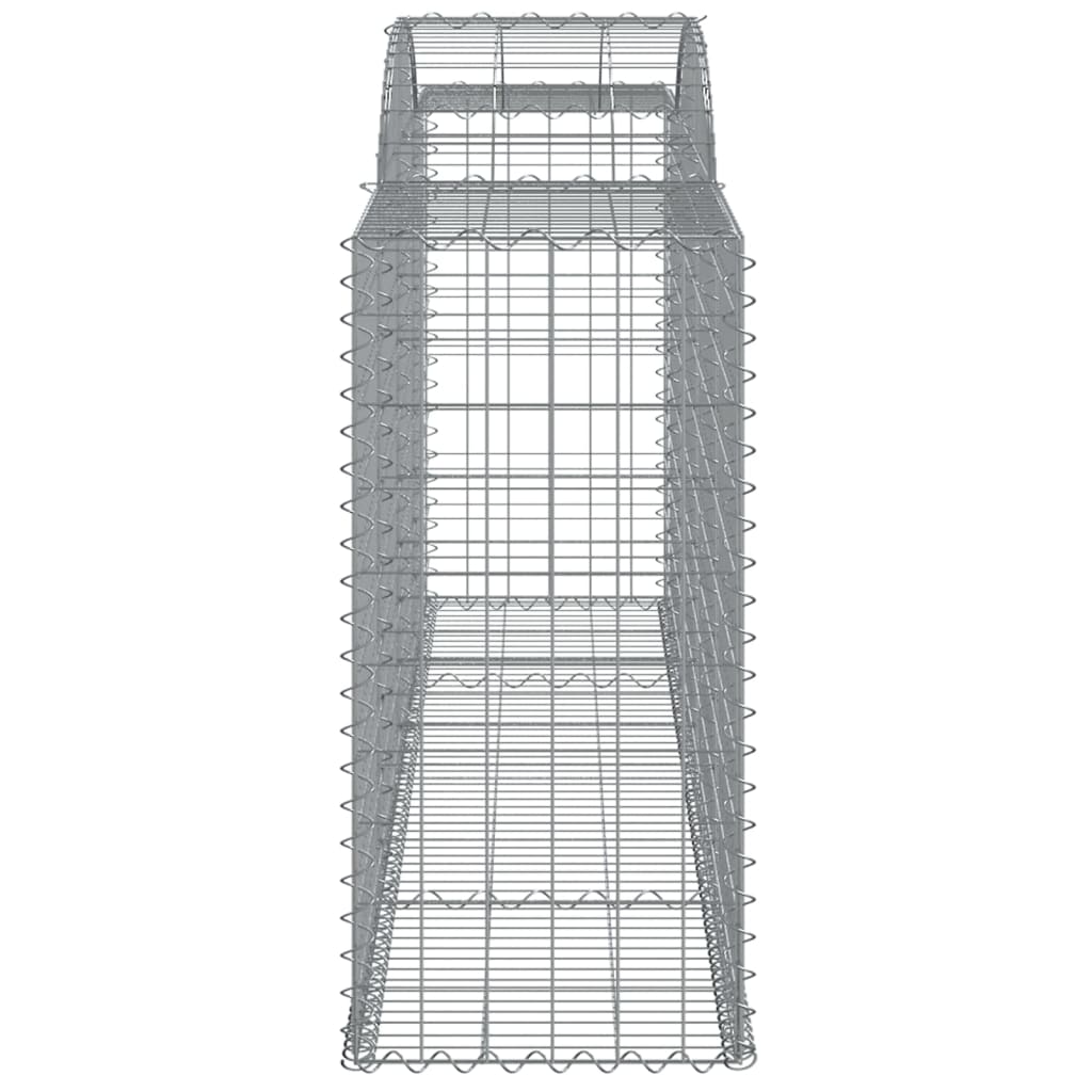 vidaXL Obokana gabionska košara 13 kos 300x50x100/120cm cinkano železo