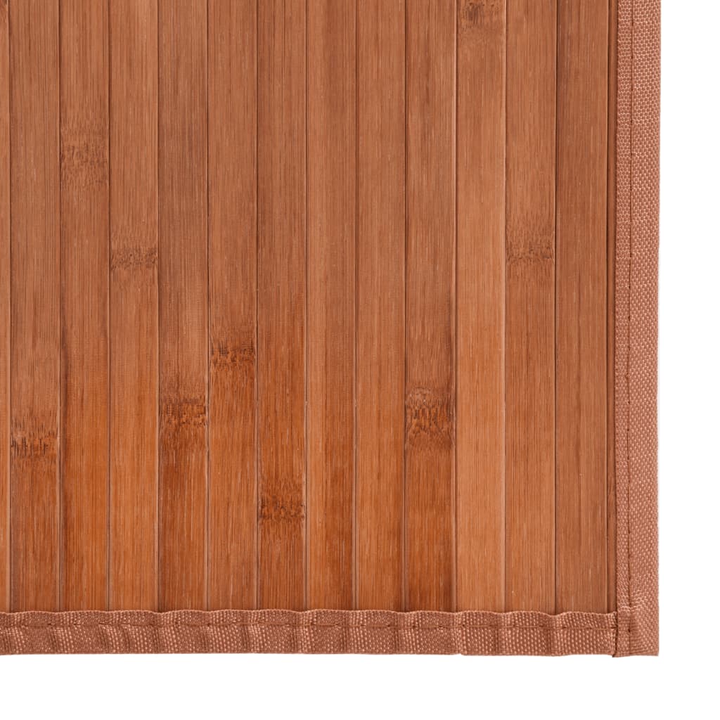 vidaXL Preproga pravokotna rjava 100x300 cm bambus