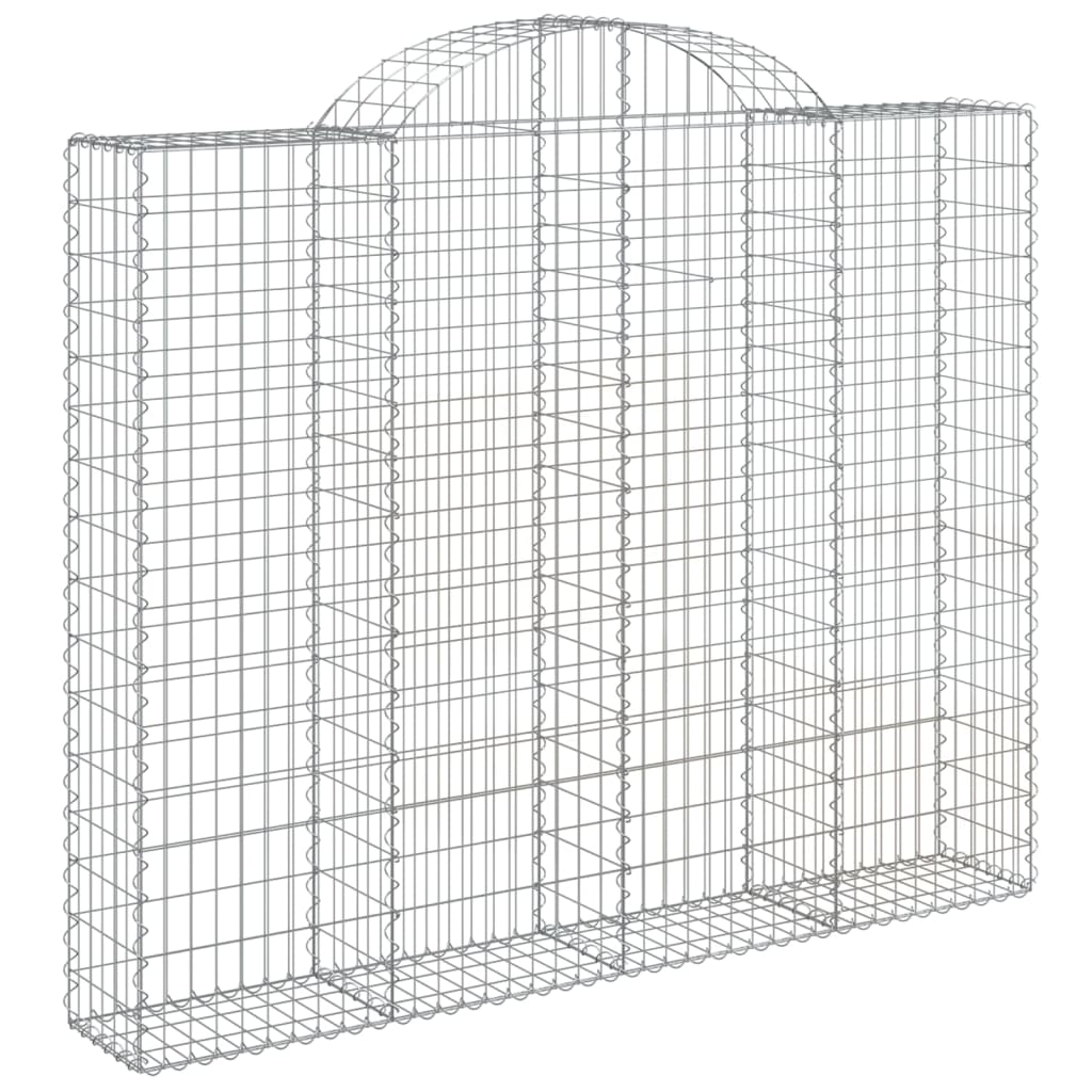 vidaXL Obokane gabion košare 11kosi 200x30x160/180 cm pocinkano železo