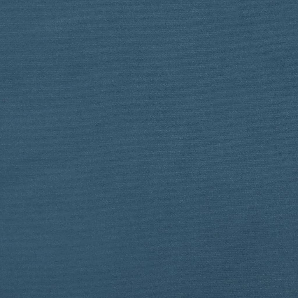 vidaXL Posteljno vzglavje temno modro 100x7x78/88 cm žamet