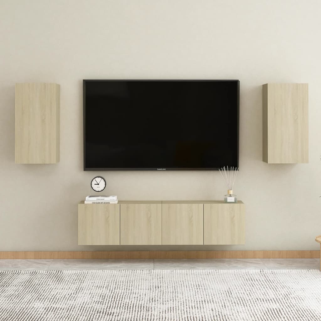 vidaXL TV omarica sonoma hrast 30,5x30x60 cm inženirski les