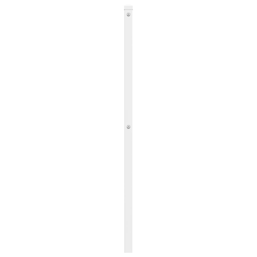 vidaXL Kovinsko vzglavje belo 120 cm