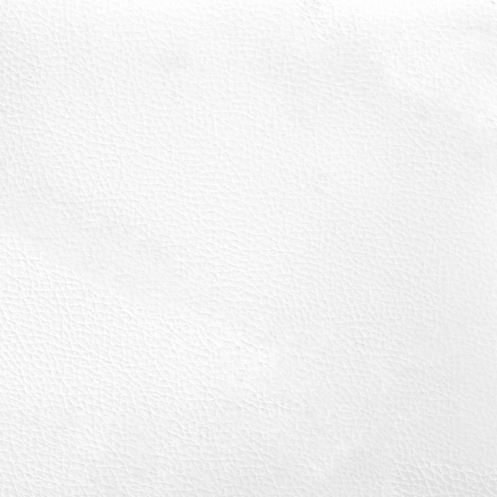 vidaXL Vzglavna stranica črna in bela 90 cm umetno usnje
