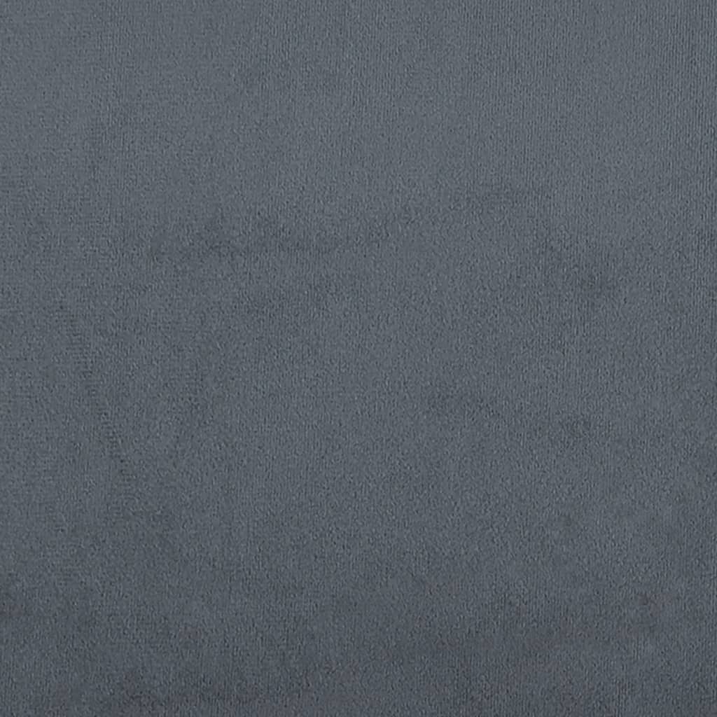 vidaXL Vzglavna stranica temno siva 180 cm žamet