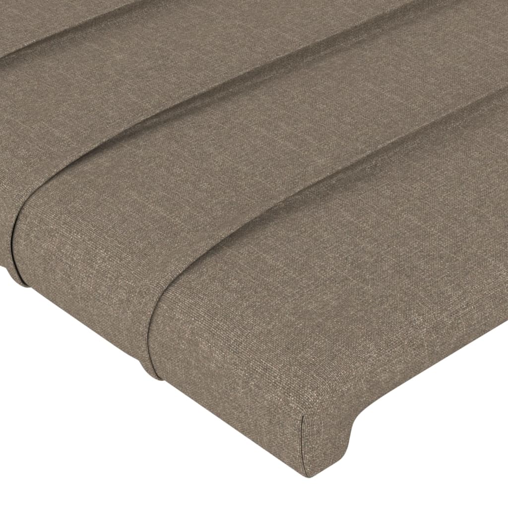 vidaXL Vzglavje z ušesi taupe 103x23x118/128 cm blago