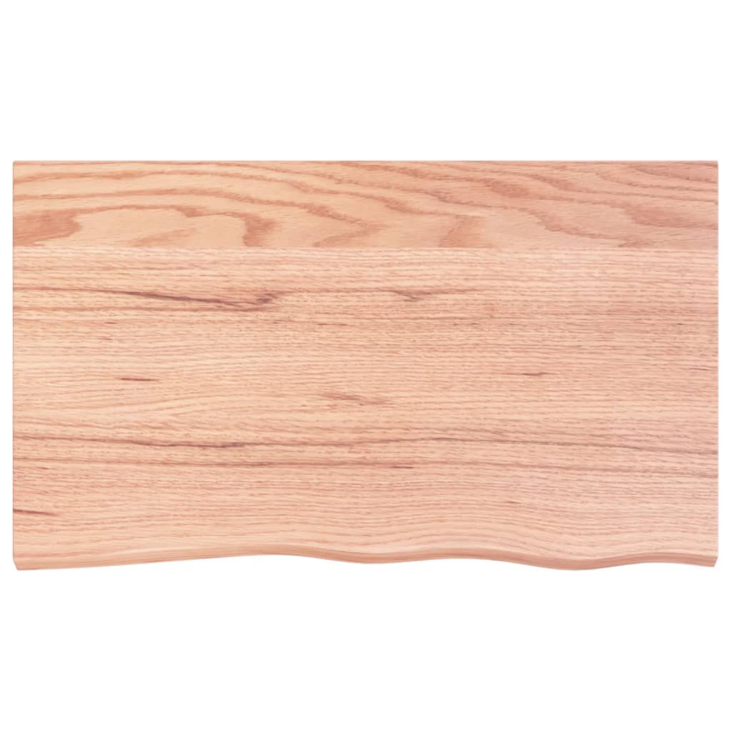 vidaXL Kopalniški pult svetlo rjav 100x60x(2-4) cm obdelan trden les