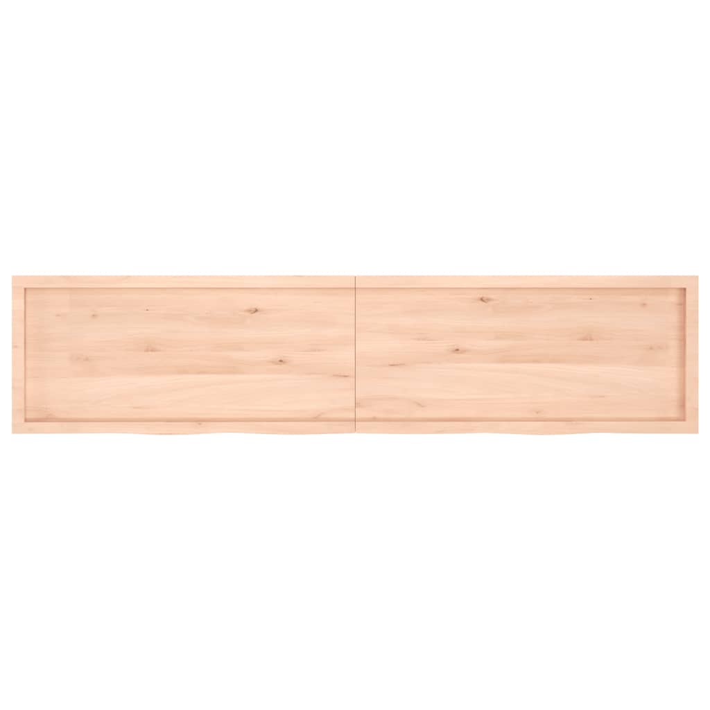 vidaXL Kopalniški pult 220x50x(2-6) cm neobdelan trden les