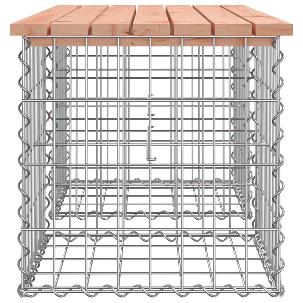 vidaXL Vrtna klop gabion 103x44x42 cm trden les douglas