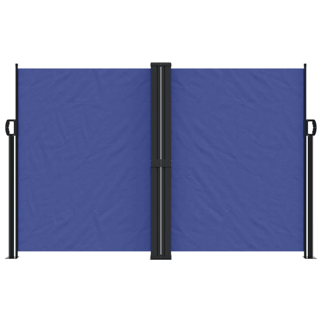 vidaXL Zložljiva stranska tenda modra 160x1200 cm