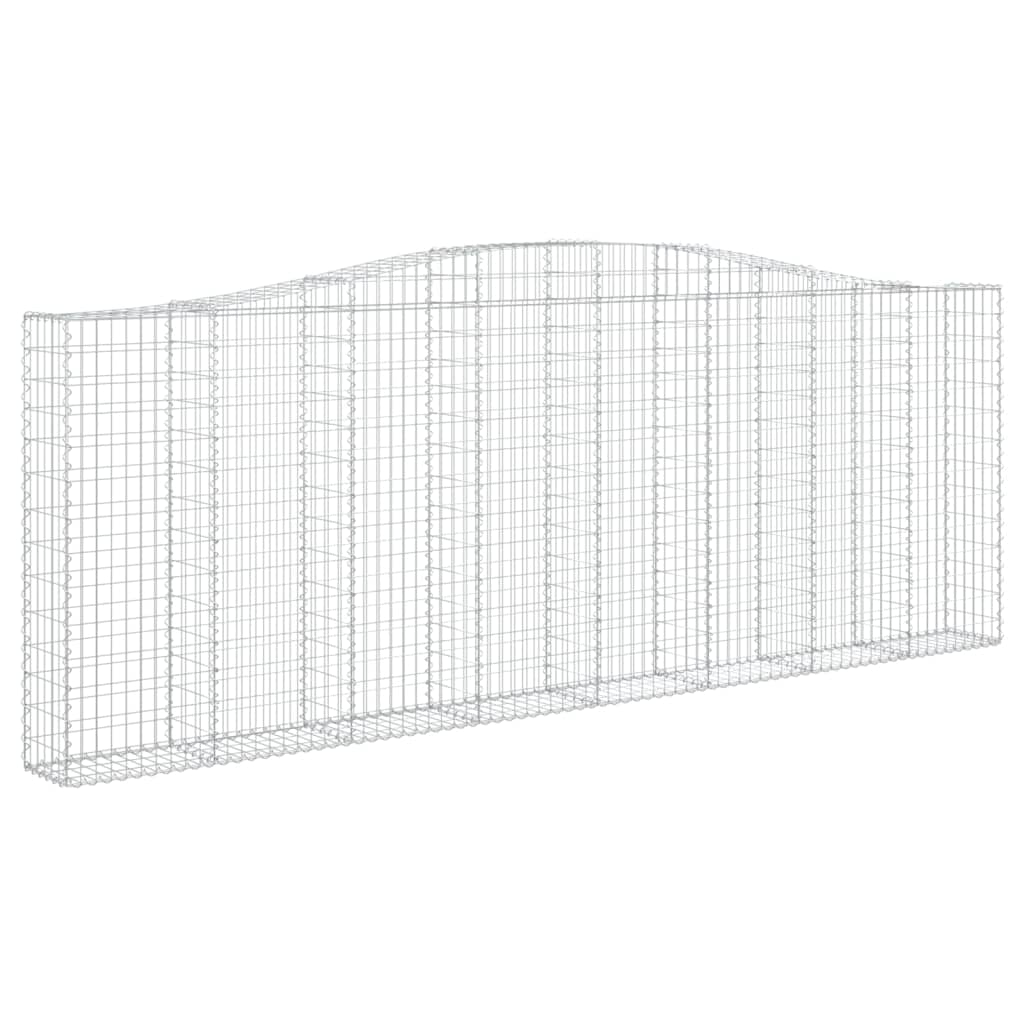 vidaXL Obokane gabion košare 25kosov 400x30x140/160cm pocinkano železo