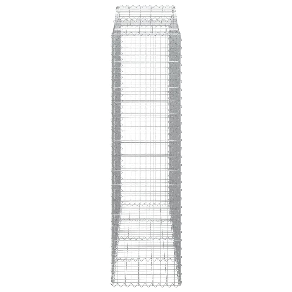 vidaXL Obokane gabion košare 10kosi 200x50x180/200 cm pocinkano železo