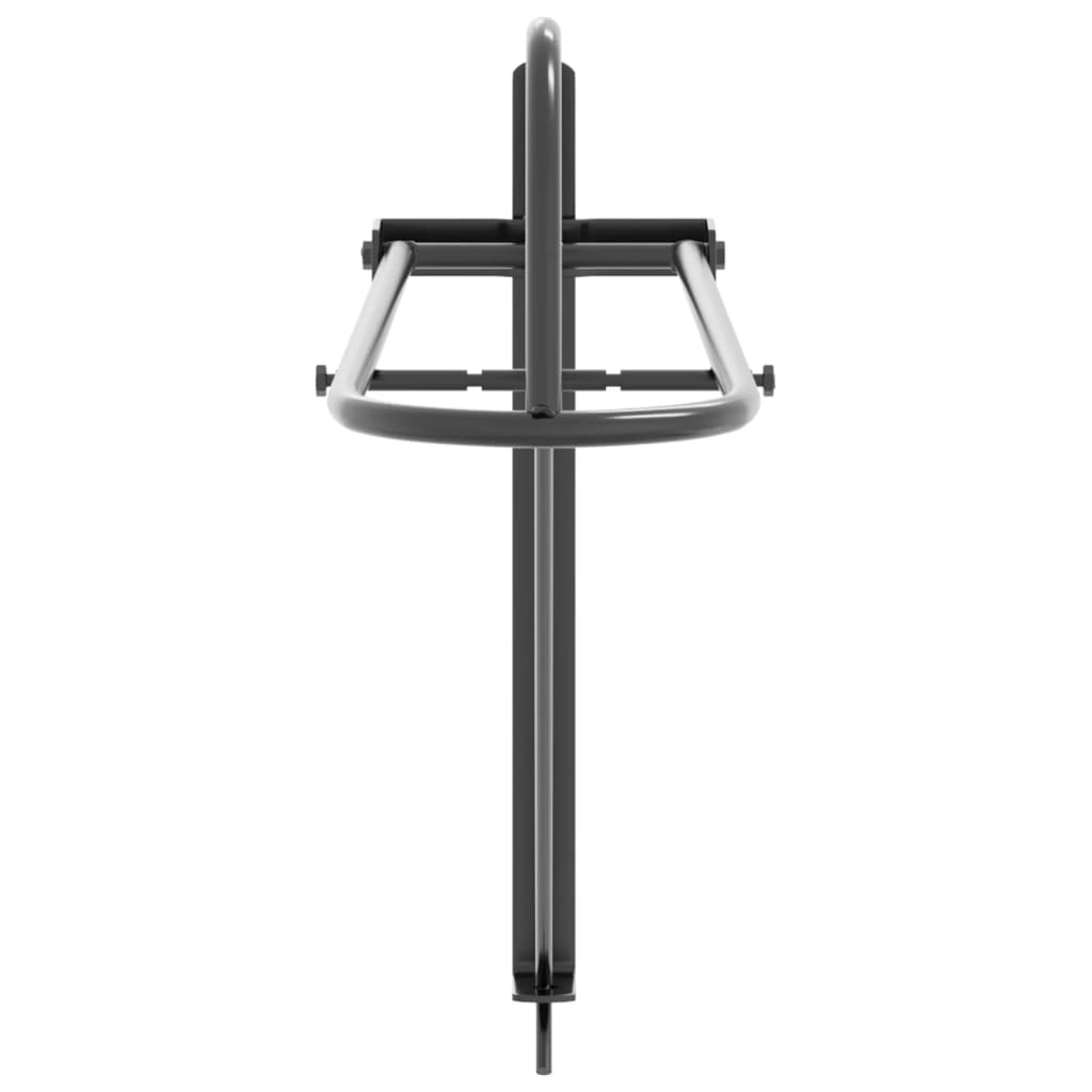 vidaXL Zložljiv stenski nosilec za sedlo črno železo
