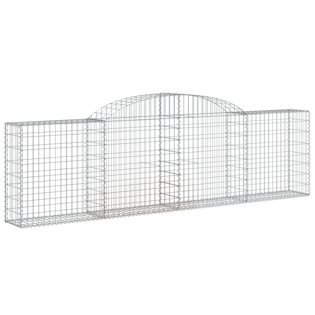 vidaXL Obokane gabion košare 11 kosa 300x30x80/100 cm pocinkano železo