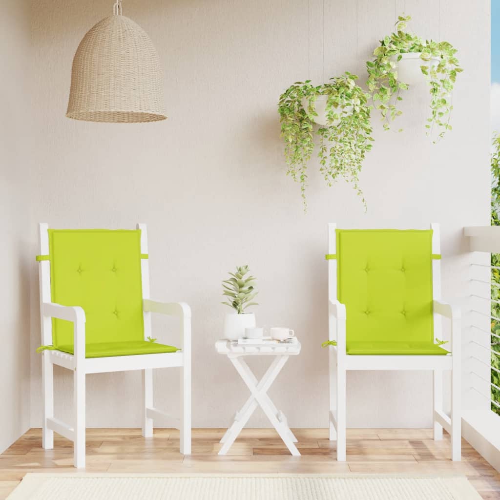 vidaXL Blazine za vrtne stole 2 kosa svetlo zelene 100x50x3 cm oxford