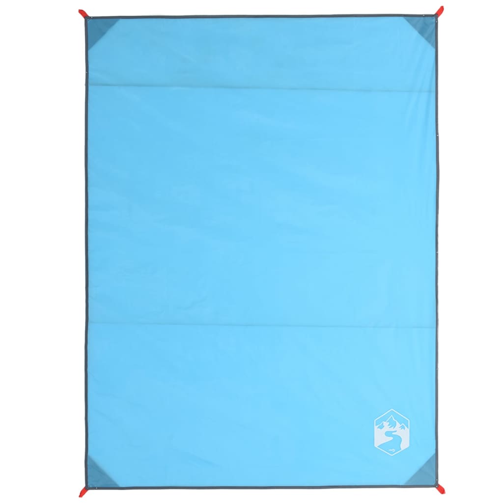 vidaXL Piknik odeja z zatiči modra 205x155 cm