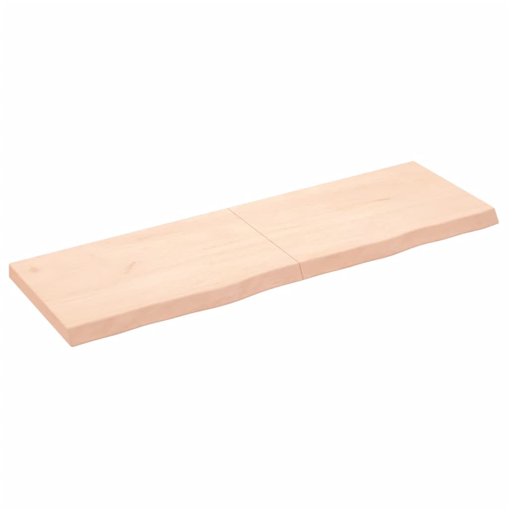 vidaXL Kopalniški pult 160x50x(2-6) cm neobdelan trden les