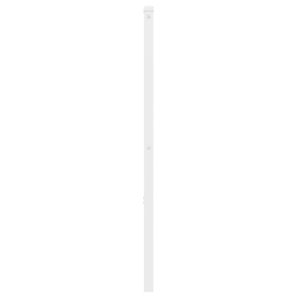 vidaXL Kovinsko vzglavje belo 150 cm