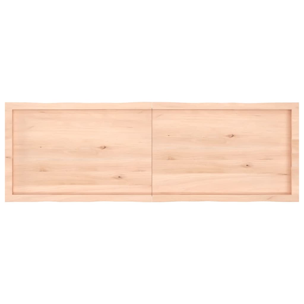 vidaXL Mizna plošča 160x50x(2-4) cm neobdelana hrastovina naraven rob